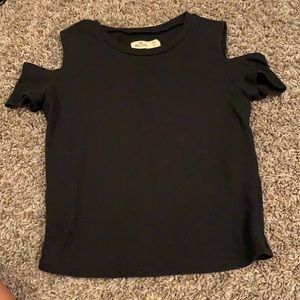 Hollister cropped off the shoulder tee